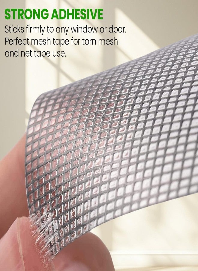 Woodluck Mosquito Net Repair Tape | Strong Adhesive Mosquito Net Patch Repair Tape Waterproof net repair tape for windows & Door Mosquito net Tears Holes Repair Mesh tape (200cm X 5cm) (Pack Of 2) - Image 5